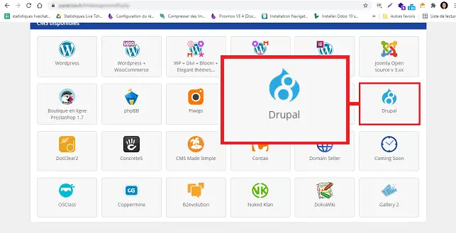 Comment créer un site web Drupal ?