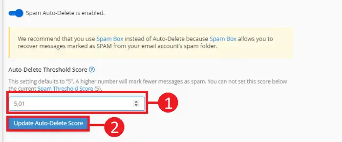 Comment utiliser l'outil Spam Filter sur votre formule cPanel ?