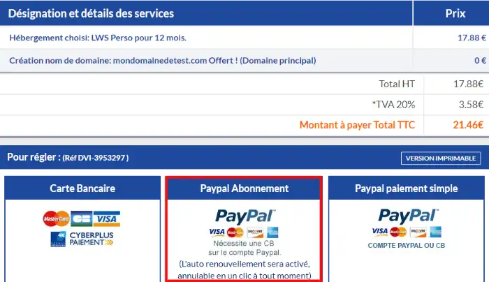 Comment payer votre hébergement Web par Paypal