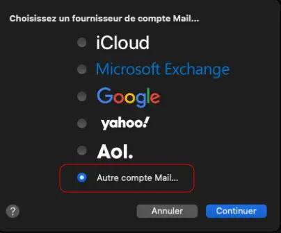 Comment configurer Mail de Mac ?